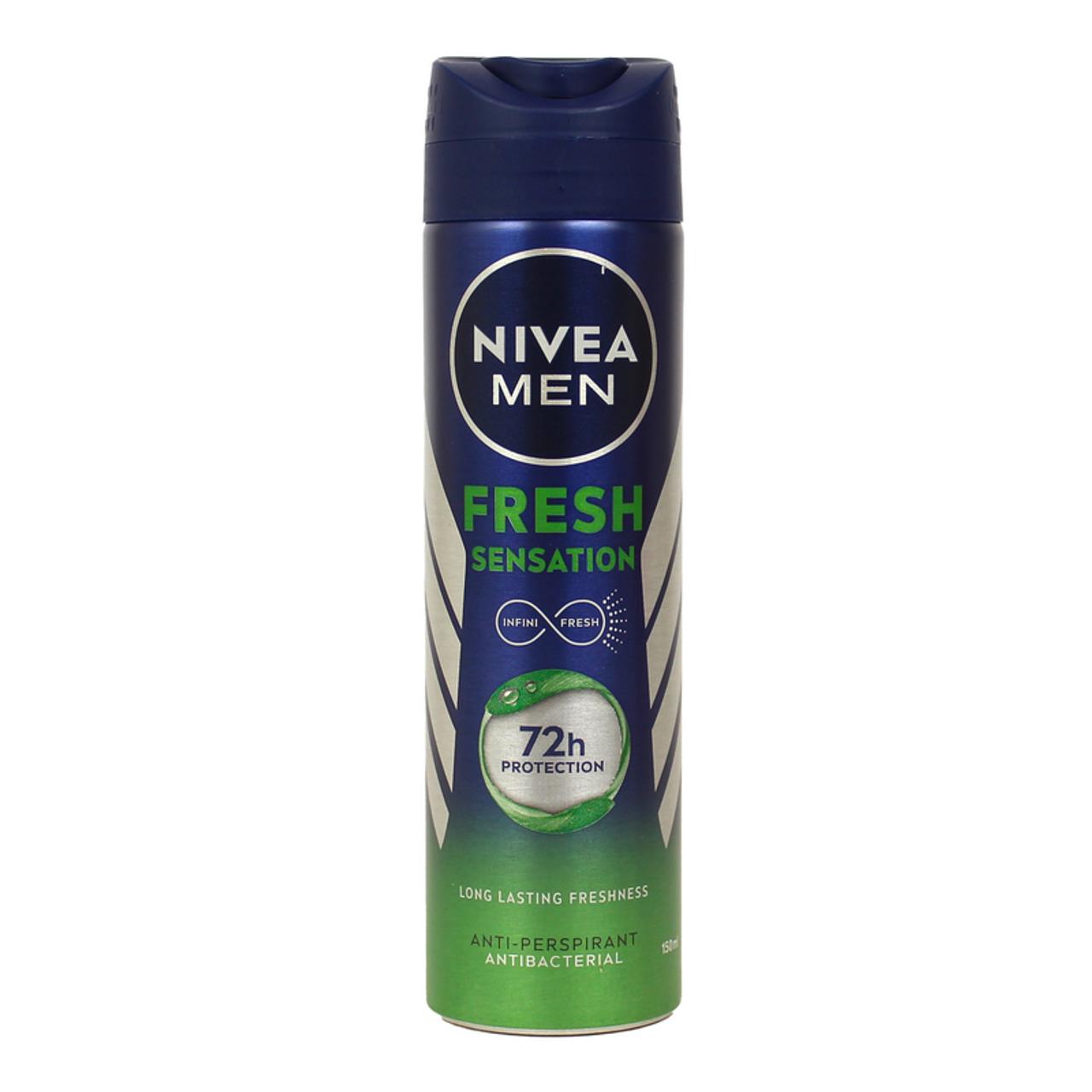 NIVEA MEN SET 4 PZ  DEODORANTE 72H PROTECTION FRESH SENSATION SPRAY 150 ML