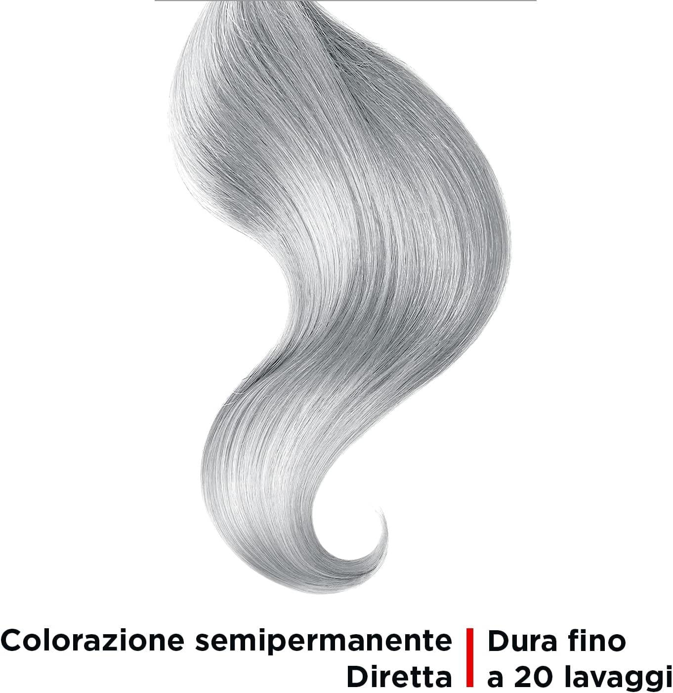 VITALCARE SET 3 PZ TINTA SEMIPERMANENTE PROFESSIONALE PER CAPELLI MORBIDI IDRATATI E LUMINOSI IN COLORE SILVER