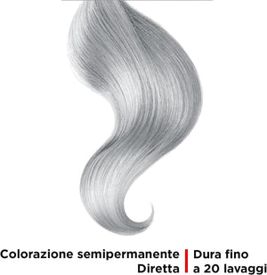 VITALCARE SET 3 PZ TINTA SEMIPERMANENTE PROFESSIONALE PER CAPELLI MORBIDI IDRATATI E LUMINOSI IN COLORE SILVER