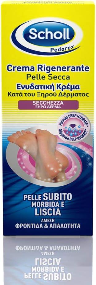 SCHOLL CREMA RIGENERANTE PELLE SECCA CREMA PIEDI AD ASSORBIMENTO RAPIDO AZIONE ESFOLIANTE E IDRATANTE 6 CONFEZIONI DA 60ML