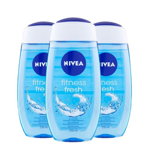 SET 3 CONFEZIONI DI NIVEA DOCCIA GEL 250 ML FITNESS