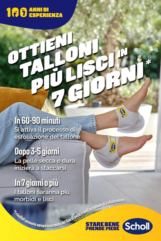 SCHOLL EXPERTCARE PEELING ESFOLIANTE MASCHERA PIEDI PIÙ MORBIDI FINO A 4 SETTIMANE RIMUOVI LA PELLE SECCA 1 PAIO