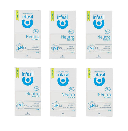 SET 6 CONFEZIONI INFASIL DETERGENTE INTIMO IN CONFEZIONE DA 200 ML NEUTRO