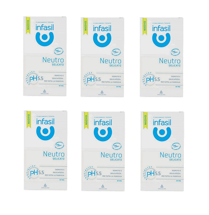 SET 6 CONFEZIONI INFASIL DETERGENTE INTIMO IN CONFEZIONE DA 200 ML NEUTRO