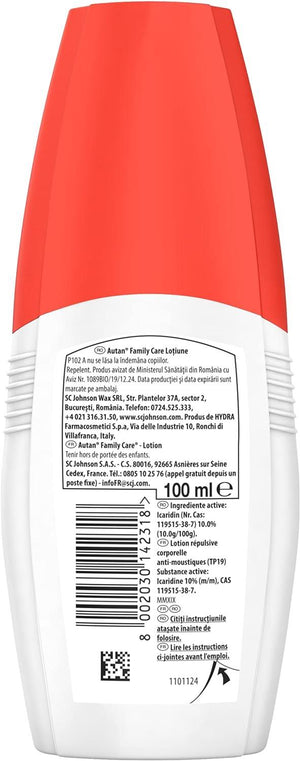 AUTAN FAMILY CARE INSETTO REPELLENTE CON ALOE VERA CREMA 100 ML