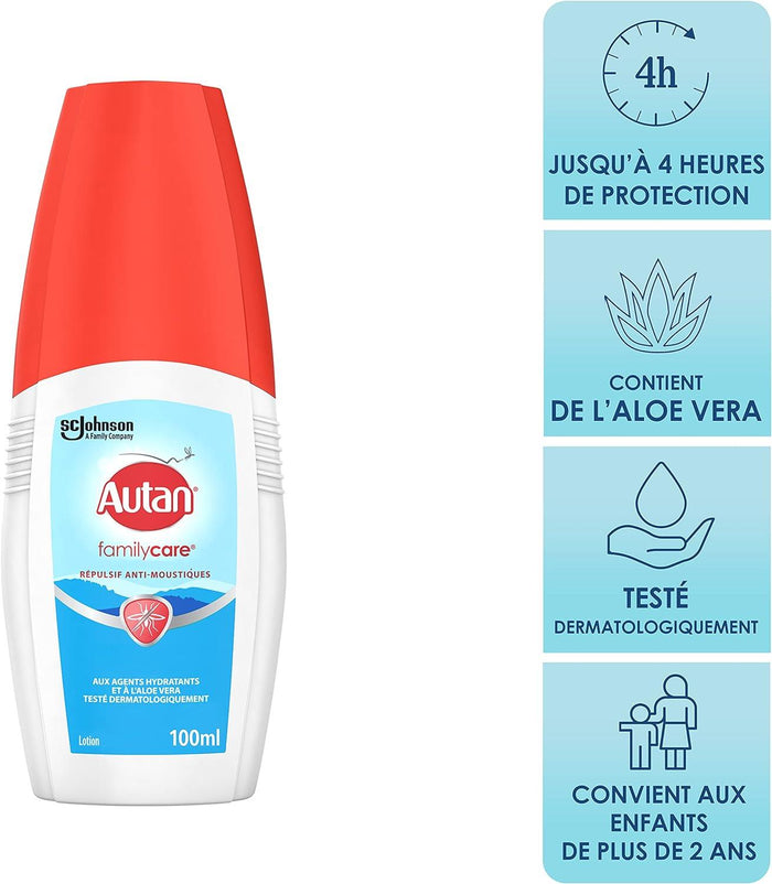 AUTAN FAMILY CARE INSETTO REPELLENTE CON ALOE VERA CREMA 100 ML