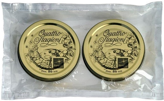 108 COPERCHI 70 MM PER BARATTOLI QUATTRO STAGIONI BORMIOLI CAPSULE