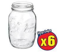 6 PZ BARATTOLO 1000 CC BORMIOLI VASO PER CONSERVE TAPPO COMPATIBILE 86 MM