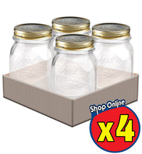 SET 4 BARATTOLI 500 CC QUATTRO STAGIONI BORMIOLI VASO PER CONSERVE CON TAPPI