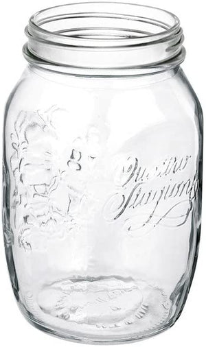 6 PZ BARATTOLO 1000 CC BORMIOLI VASO PER CONSERVE TAPPO COMPATIBILE 86 MM