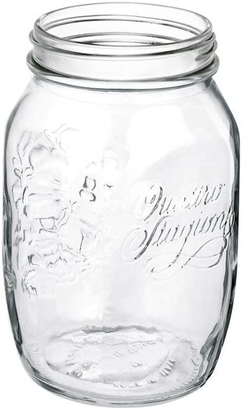 6 PZ BARATTOLO 1000 CC BORMIOLI VASO PER CONSERVE TAPPO COMPATIBILE 86 MM