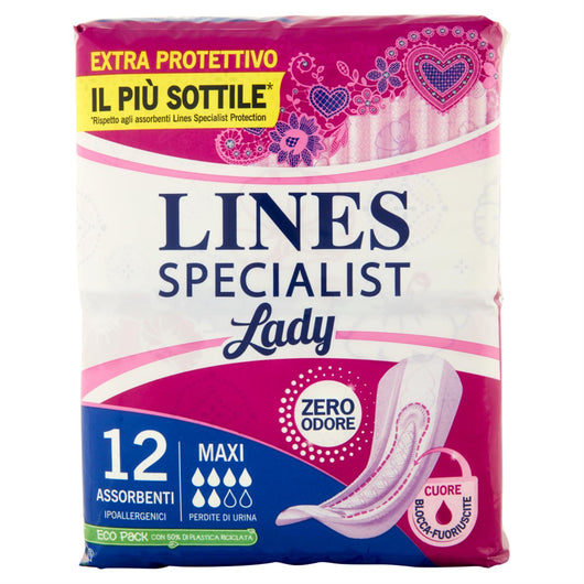 LINES SPECIALIST LADY ASSORBENZA MAXI 36 PZ IPOALLERGENICI ZERO ODORE