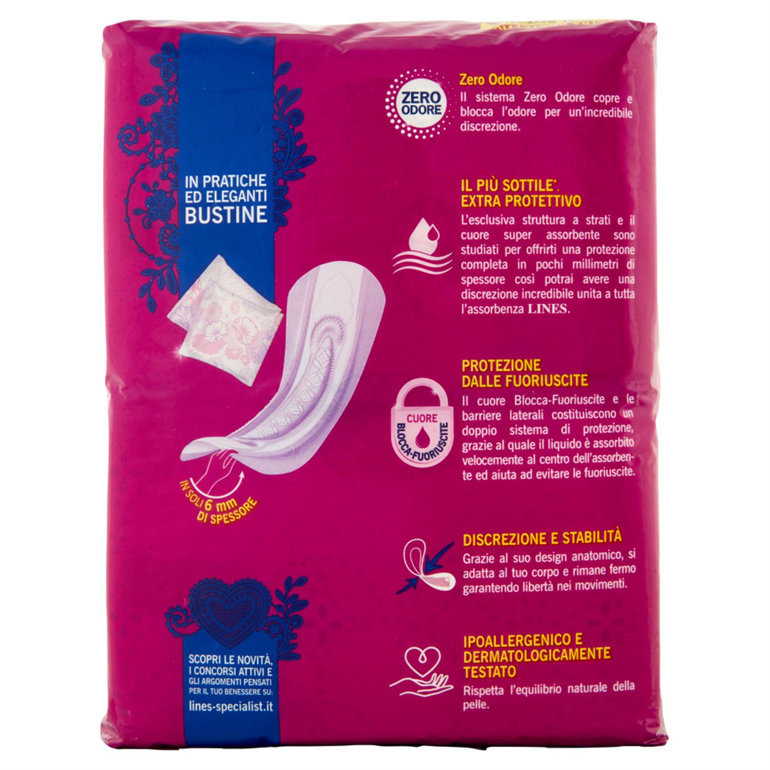 LINES SPECIALIST LADY ASSORBENZA MAXI 36 PZ IPOALLERGENICI ZERO ODORE