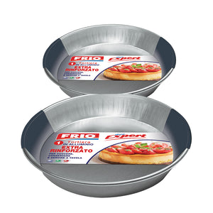 FRIO SET DA 2 TORTIERE ROTONDE IN ALLUMINIO RINFORZATO DA 28 CM