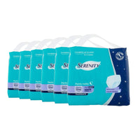 SET 6 SERENITY PANTS NOTTE MUTANDINE ASSORBENTI TRASPIRANTI TAGLIA L 12 PEZZI
