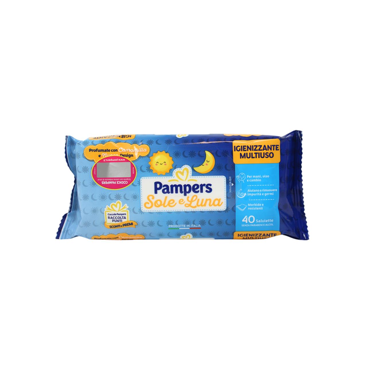 PAMPERS SALVIETTE UMIDIFICATE BAMBINI SOLE LUNA 23 CONFEZIONI 920 PZ