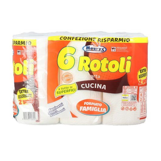 KIT SET 4 PZ MAURY'S CARTA CUCINA CIRILLO 2 VELI ASSORBENZA EXTRA 1006 GR