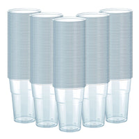 BIBO SET DA 500 BICCHIERI IN PLASTICA TRASPARENTE DA 200/250 CC