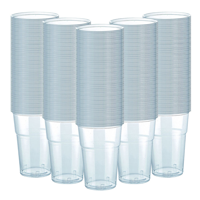 BIBO SET DA 500 BICCHIERI IN PLASTICA TRASPARENTE DA 200/250 CC
