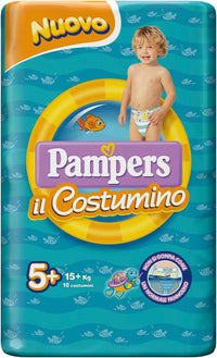 PANNOLINI SET 2 CONFEZIONI PAMPERS IL COSTUMINO JUNIOR TAGLIA 5+ - 15+ KG 20 COSTUMINI