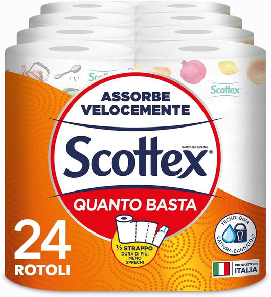 SET 8 PZ CARTA CUCINA SCOTTEX 3PZ QUANTO BASTA