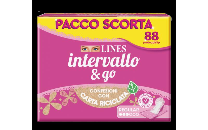 SET 2 LINES PROTEGGISLIP INTERVALLO 88 PZ MODELLO ASSORBENZA REGULAR RIPIEGATO