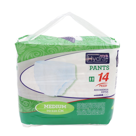 HYDRA VIVA+ PANTS PANNOLONI IN SET DA 3 IN TAGLIA M 14 PZ CON TAC APPENDISCOPE