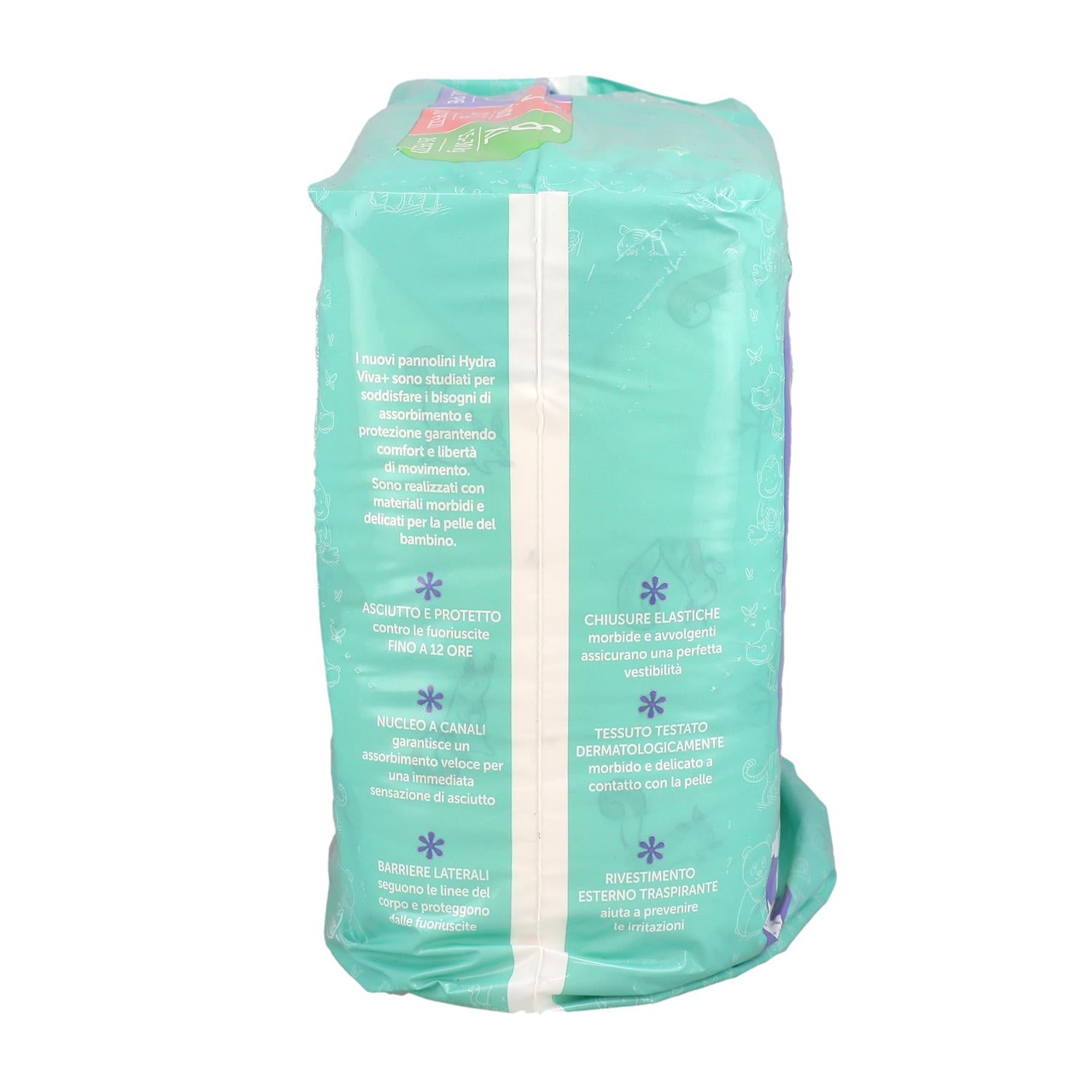 HYDRAVIVA PANNOLINI IN SET DA 5 CONFEZIONI SUPER DRY MAXI TG 4 7-18 KG DA 32PZ
