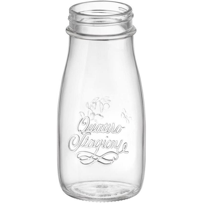 BORMIOLI QUATTRO STAGIONI SET 4 BOTTIGLIE DA 400 ML CON 6 TAPPI 56 MM