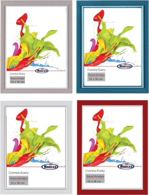 KIT SET 3 PZ MAURY'S CORNICE PORTAFOTO ASSORTITO DA PARETE EVERY 13X18CM