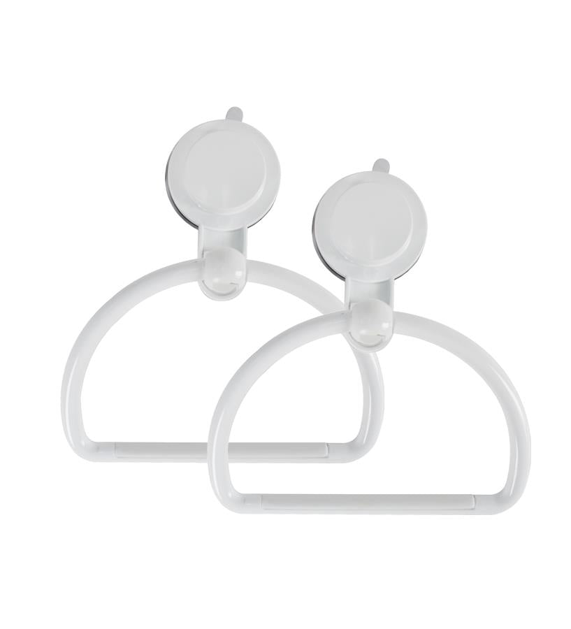 KIT SET 2PZ MAURY'S STRONG ANELLO PORTA ASCIUGAMANI A VENTOSA PER BAGNO