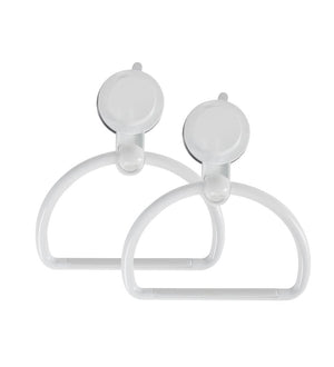 KIT SET 2PZ MAURY'S STRONG ANELLO PORTA ASCIUGAMANI A VENTOSA PER BAGNO