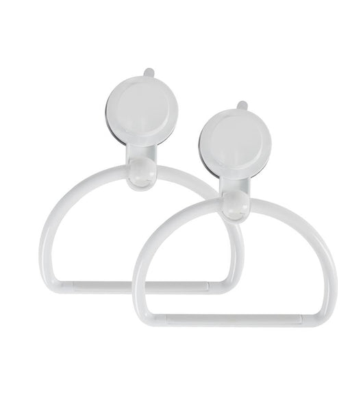 KIT SET 2PZ MAURY'S STRONG ANELLO PORTA ASCIUGAMANI A VENTOSA PER BAGNO