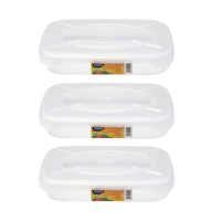 SET 3 CONTENITORI ERMETICI FRIGOBELLA RETTANGOLARI 1.15 LITRI