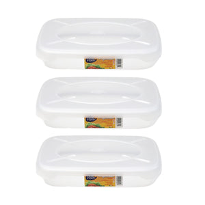 SET 3 CONTENITORI ERMETICI FRIGOBELLA RETTANGOLARI 1.15 LITRI