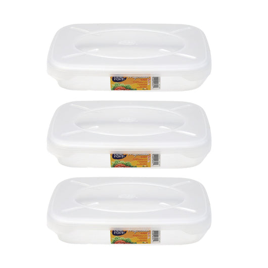 SET 3 CONTENITORI ERMETICI FRIGOBELLA RETTANGOLARI 1.15 LITRI