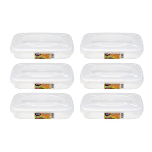 SET 6 CONTENITORI ERMETICI FRIGOBELLA RETTANGOLARI 1.15 LITRI