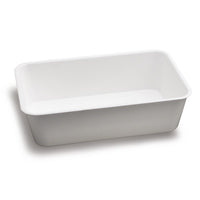 KIT SET 2 PZ VASSOIO IN PLASTICA CATERING DI COLORE BIANCO 20 X 30 X H8 CM