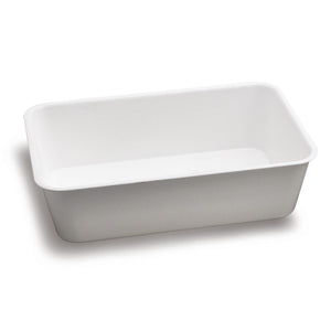 KIT SET 2 PZ VASSOIO IN PLASTICA CATERING DI COLORE BIANCO 20 X 30 X H8 CM