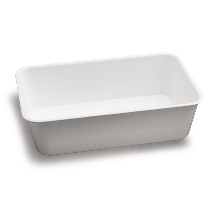 KIT SET 2 PZ VASSOIO IN PLASTICA CATERING DI COLORE BIANCO 20 X 30 X H8 CM