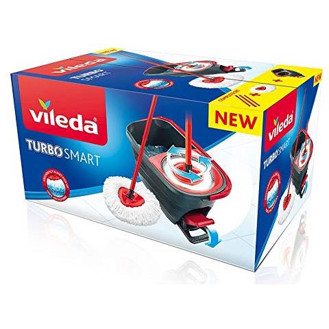 SET VILEDA TURBO SMART SISTEMA LAVAPAVIMENTI ROTANTE CON 3 RICAMBI