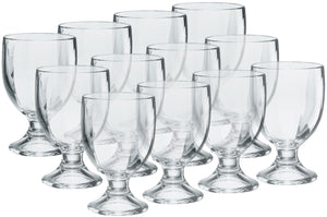 12 BICCHIERI CALICI RISTORANTE MUGHETTO PER ACQUA 245ML EXTRA RESISTENTI