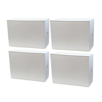 SET 4 SCARPIERE IN PROPILENE 51 X 17 X H39 CM COMPONIBILI IMPILABILI BIANCHE