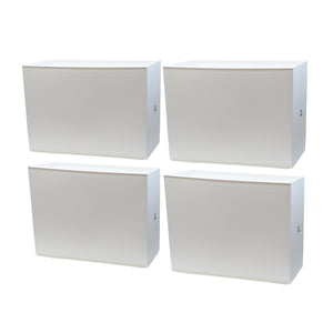 SET 4 SCARPIERE IN PROPILENE 51 X 17 X H39 CM COMPONIBILI IMPILABILI BIANCHE