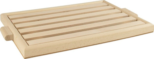 VASSOIO TAGLIAPANE IN LEGNO 38 X 25 X 2.2 CM COLORE LEGNO NATURALE