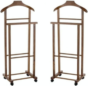 SET 2 MAURY'S DOPPIO INDOSSATORECAMERA COLORE NOCE LEGNO DI FAGGIO 43X33X105 CM