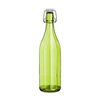 SET PORTA BOTTIGLIE IN PLASTICA + 6 BOTTIGLIE IN VETRO DA 1 LT