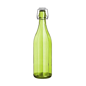 SET PORTA BOTTIGLIE IN PLASTICA + 6 BOTTIGLIE IN VETRO DA 1 LT