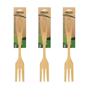 KIT SET 3 PZ MAURY'S FORCHETTONE IN LEGNO 33 CM