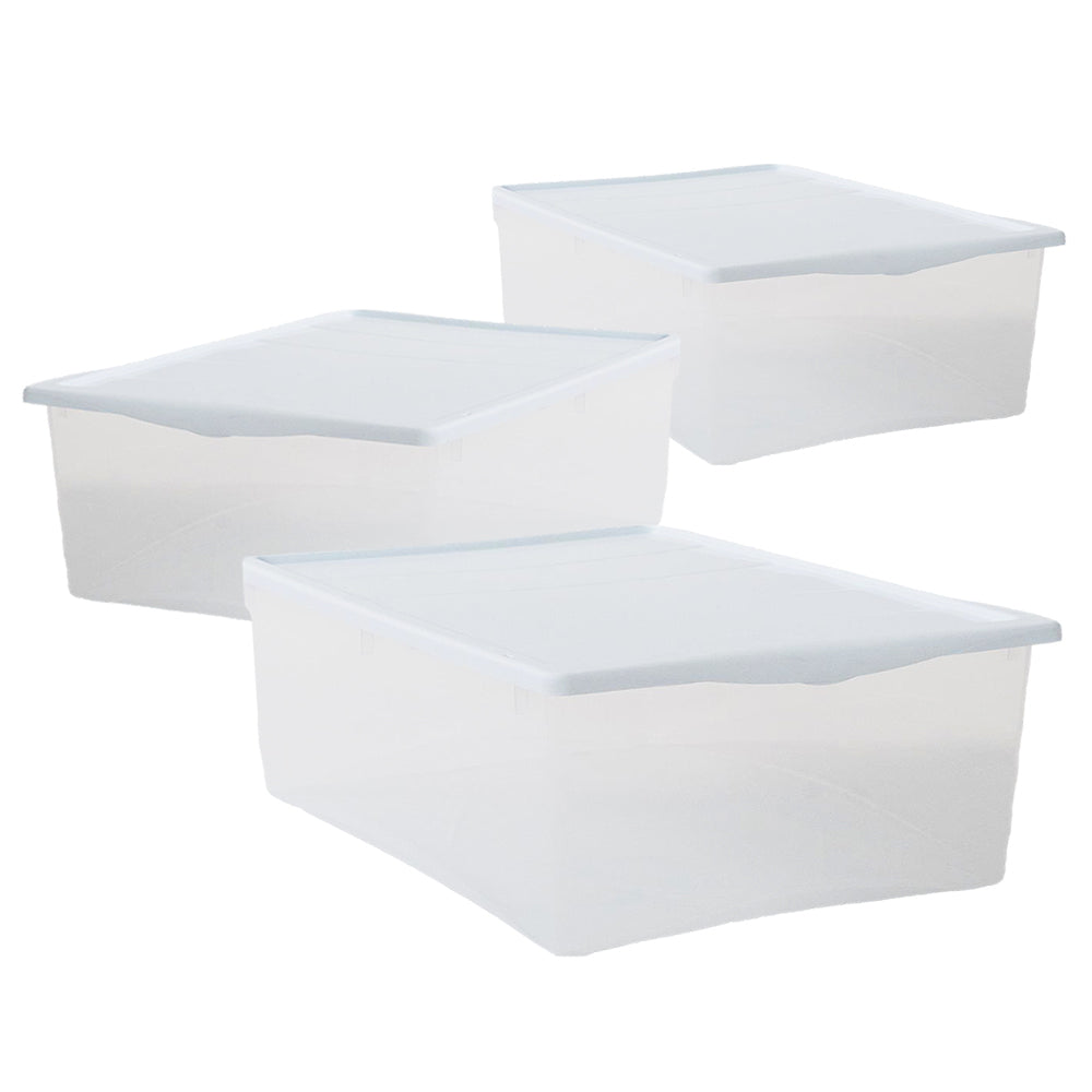 SET 3 SCATOLE BIANCO CON COPERCHIO SPRING BOX TAGLIA XS 32 X 19 X H12 CM